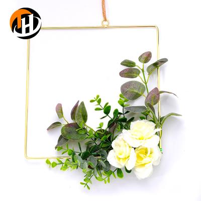 China Soft High Quality Home Decoration Hardware Rectangular Metal Frame Decorative Props For Christmas / New Year for sale