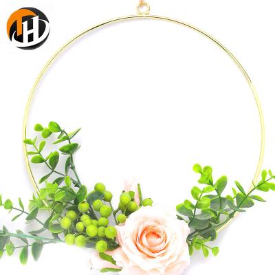 China High Quality Home Decoration Material Soft Metal Round Decorative Frame Accessories For Christmas / New Year for sale