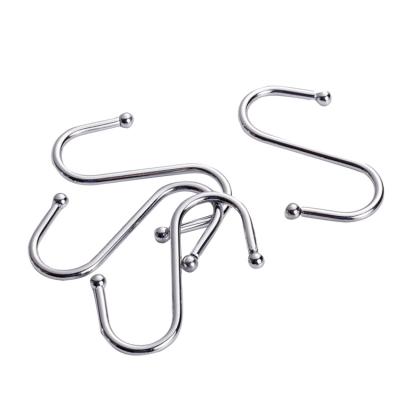 China 30Pcs S Shaped Eco-friendly Stainless Steel Metal Hook Hanging Hook for Kitchen, Office, Bathroom, Closet, Basket, Outdoor for sale