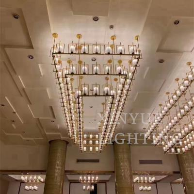 China Large Modern Luxury Hotel Lobby Chandelier Lighting Hotel Project Crystal Chandelier for sale