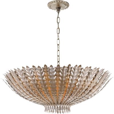 China Modern Nordic French-Italian Style Hampton 6 Light 26 Inch Plaster Large White Copper Artistic Chandelier Ceiling Pendant Light for sale