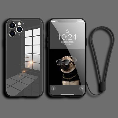 China Luxury Premium Quality Dirt Resistance Matte Tempered Glass Sublimation Phone Case Shockproof for sale