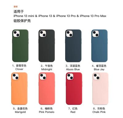 China Original shockproof liquild silicon cell phone case bags for iphone 13 pro mini xsmax max 7/8plus 6 xr 12 11 xs for sale