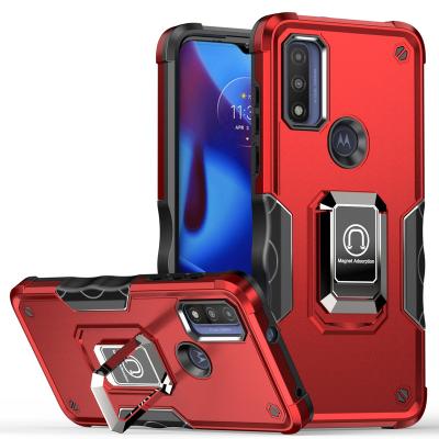 China High Quality Shockproof Protective Cell Phone Dropproof Case with 2 in 1 Metal Kickstand Back Cover for Motorola GPure Power 2022 for sale