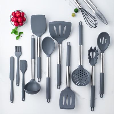 China Sustainable Wholesale 14 Pieces Set Silicone Heat Resistant Nonstick Cooking Kitchenware for sale