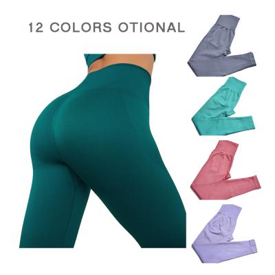 China Csi Breathable Hot Sales Seamless Yoga Pants High Waist Booty Lift Gym Gaiters For Women for sale