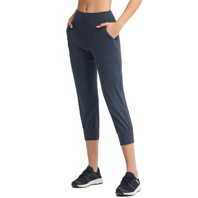 China New Breathable Fashionable Casual Sports Tracksuit Women Jogger Pants With Side Pockets for sale