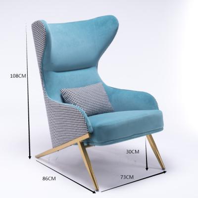 China Factory Seater (Other) Lounge Wing Back Living Room Leisure High Back Single Style Sofa Chair Adjustable for sale