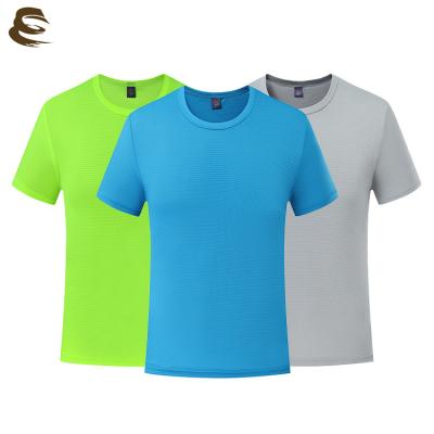 China Hot Selling Round Neck Quick Dry Cloth Shirt Breathable Outdoor Work Clothes Unisex T-shirt With Custom Logo Breathable And High Quality for sale