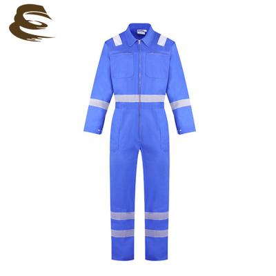 China Safety Protective Clothing Safety Coverall Cotton Work Men Uniform High Visibility Reflective Clothing for sale