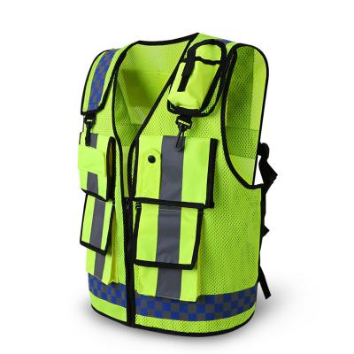 China Water Proof Reflective Vest Security Safety Clothing Vest Road Warning Administration And Traffic Group Fluorescent Vest for sale