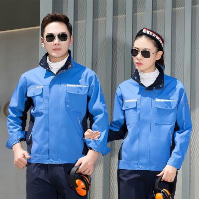 China Fashion Anti-Shrinkage Men's Coveralls Auto Repair Work Wear Construction Uniforms Work Clothes Mechanic Coverall for sale