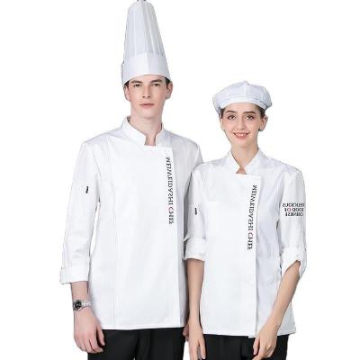 China Men's and Women's Chef Uniforms For The Common Restaurant Fashion Reusable Multi Style Jacket OEM Full Set for sale