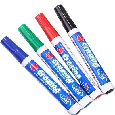 China Whiteboard Pen Set Four Colors Erasable Marker Pen for Board Children Drawing Office Meeting Glass School Teacher Blank 14cm for sale