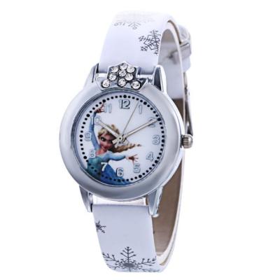 China Elsa Princess Children's Watch Elsa Princess Children's Watch Frozen Small Three Needle Colorful Light Weight Girls Boys Girls Synchronize Wrist Birthday Party Gifts for sale