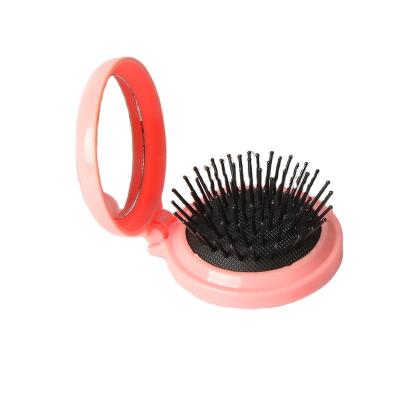 China New Portable Plastic Folding Airbag Comb Hair Comb Travel Small Air Massager Cushion Comb Mirror Hairdressing Comb for sale