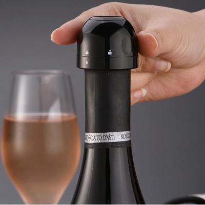 China Plastic Champagne Cork Stopper Sealed Mini Food-Grade Red Wine Bottle Stopper ABS Sparkling Wine Stopper Bar Tools Home Kitchen for sale