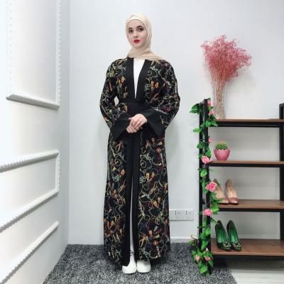 China Long Robe Muslim Floral Kimono For Women Casual Muslim Clothing Kaftan Robe for sale