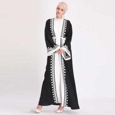 China Dubai Arabic Daily Casual Formal High Quality Women Open Cardigan Kimono Long Robe Muslim Abaya for sale