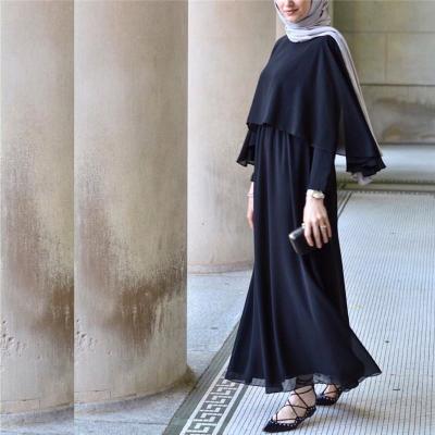 China Muslim Long Dress Pattern High Waist Round Neck Coat for sale