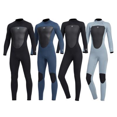 China Antibacterial OEM Accept 3mm Neoprene Diving Suit Back Zipper Long Sleeve Couple Style Wetsuit Men Women Wetsuits For Surfing for sale