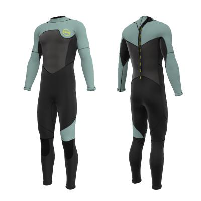 China Logo Manufacturer Wholesale Wetsuit Men's Surfing Wetsuit Long Sleeve Back Antibacterial Zipper 3mm Neoprene Custom Wetsuits for sale