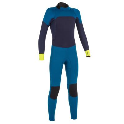 China Custom Logo 3mm Neoprene Scuba Diving Suit Manufacturer Anti-UV Child Wetsuits Back Zipper Neoprenanzug Long Sleeve Kids Surf Wetsuits for sale