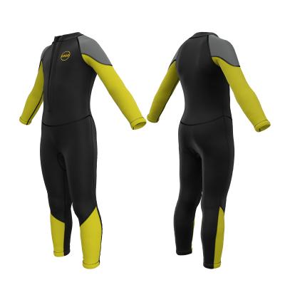 China Neoprenanzug Logo 3mm Neoprene Scuba Diving Suit Factory Custom Antibacterial Long Sleeve Front Zip Child Wet Suits Kids Surf Wetsuits for sale