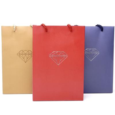 China Recyclable Wholesale Custom Paper Jewelry Packaging Gift Bag Logo Gift Bag for sale