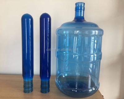 China 5 Gallon Drink Water Bottle Make 55mm Neck 5 Gallon PET Preform For 3 4 5gallon PET Water Bottle 730g, 750g, 800g for sale