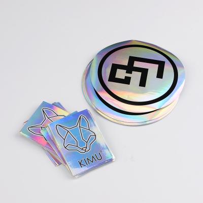 China Custom 3d label waterproof adhesive round security foil brand gold vinyl decal hologram hologram sticker for sale