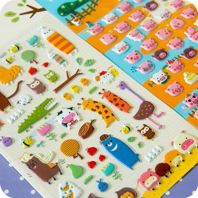 China Window Sticker Wholesale Customized Kids Adhesive Sticker,PVC Vinyl Decor 3d Cartoon Eva Foam Eva Sticker for sale