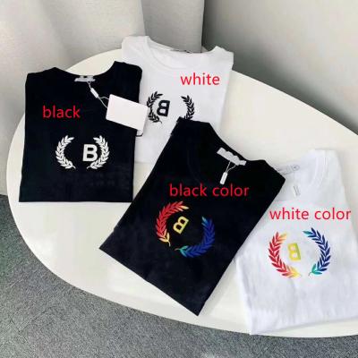 China New Fashion Ear Wheat Color Trend T-shirt Cotton Anti-wrinkle Casual Loose Round Neck Couples Tops Short Sleeve Letter T-shirt for sale