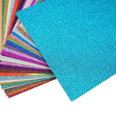 China Wholesale Anticurl Glitter 200g Holographic Card Paper For DIY Handicraft Making for sale