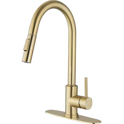 China Sense Faucets JDOOR Pull Down Touch Kitchen Sensor Faucet 2 Function Mixer Induction Kitchen Faucet Deck Mounted Single Handle Single Hole Faucet for sale