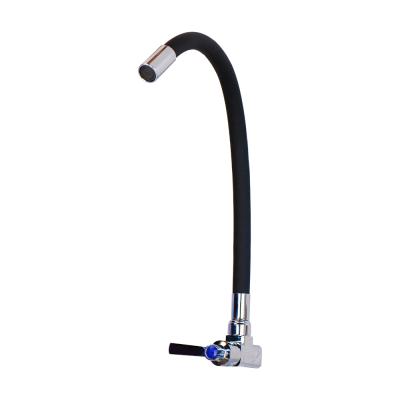 China Modern Swivel Flexible Neck Bar Faucet Sink Faucet Kitchen Black Single Hole With 720 Degree Single Handle Cold Water Flexible Neck CSC01 for sale