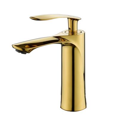 China New JDOOR Faucets Designer Single Lever Wash Water Mixer Gold Faucet Metered Bathroom Basin Faucet for sale