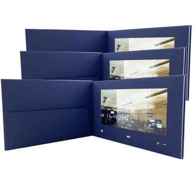 China Wedding Hot Selling Gift Paper Video Brochure Hard Cover 10 Inch For Advertising Greeting Marketing for sale