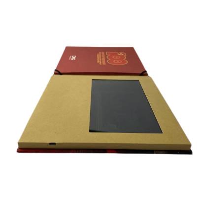 China High Quality LCD Video Paper Brochure 7 Inch LCD Video Brochure Invitation Business Card Brochure for sale