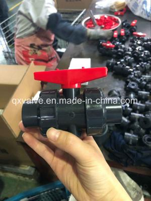 China 90deg Angle Gray UPVC PVC True Union Ball Valve with Color Box Package at Affordable for sale