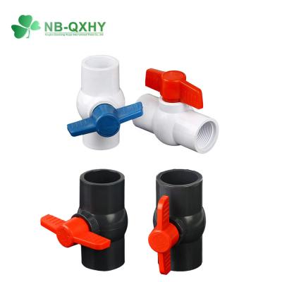 China Customized Request PVC Compact Ball Valve Pn16 Plastic Ball Valve with UV Protection for sale