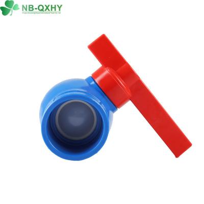 China Flexible Ball Valve Red Handle Blue Body Professional Support 1/2