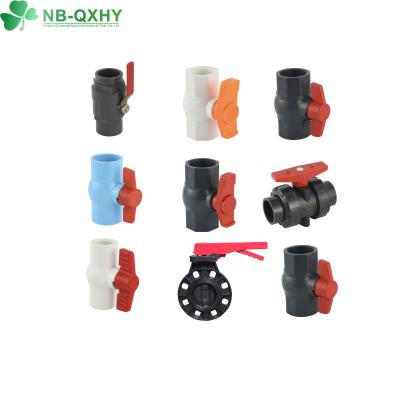 China Drain Water PVC Butterfly Valve Octangle/ Compact Ball Valve Union Valve with from 's for sale