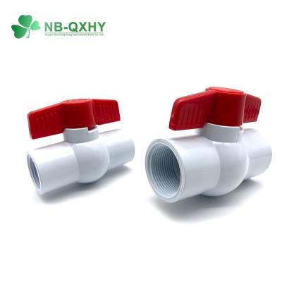 China PVC UPVC CPVC Plastic Pipe Fitting Coupling 2 Piece Ball Valve Union Butterfly Valves for sale