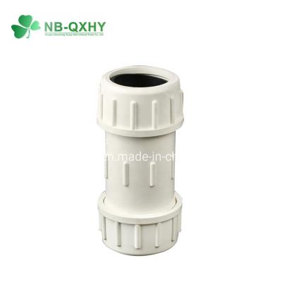 China UPVC Quick Connect Pipe Fittings Connection with Socket Connection End Connector for sale