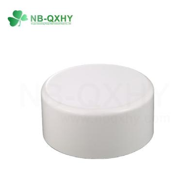 China Forged White Plastic PVC UPVC Sch40 Sch80 End Cap for Water Supply Pipe Fitting System for sale