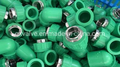 China 20mm to 160mm Equal PPR Plastic Pipe Fittings Valve Pure Material with High Thickness for sale