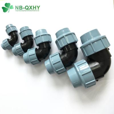 China Female Elbow Pipe Elbow 90 Degree Elbow Pn16 High Pressure PP Plastic Pipe Fitting for sale