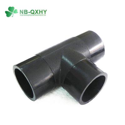 China Universal QX HDPE Injection Butt Fusion Pipe Fittings Tee within HDPE 63mm 75mm 110mm for sale