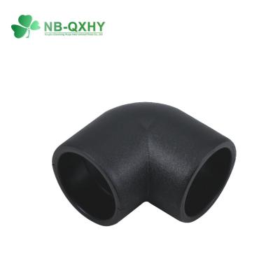 China PE HDPE Pipe Elbow 90 Degree Pn10 Pn16 Electric Fusion Pipe Fittings for Water Supply for sale